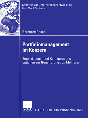 cover image of Portfoliomanagement im Konzern